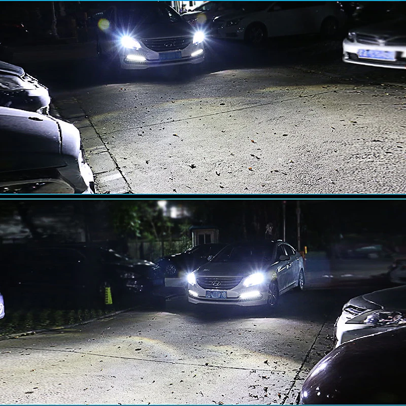 

2Pcs LED 9006/HB4 High Quality Super Bright Car Headlight 6000K White Fog Light Car Self Cooling Driving Running Bulb