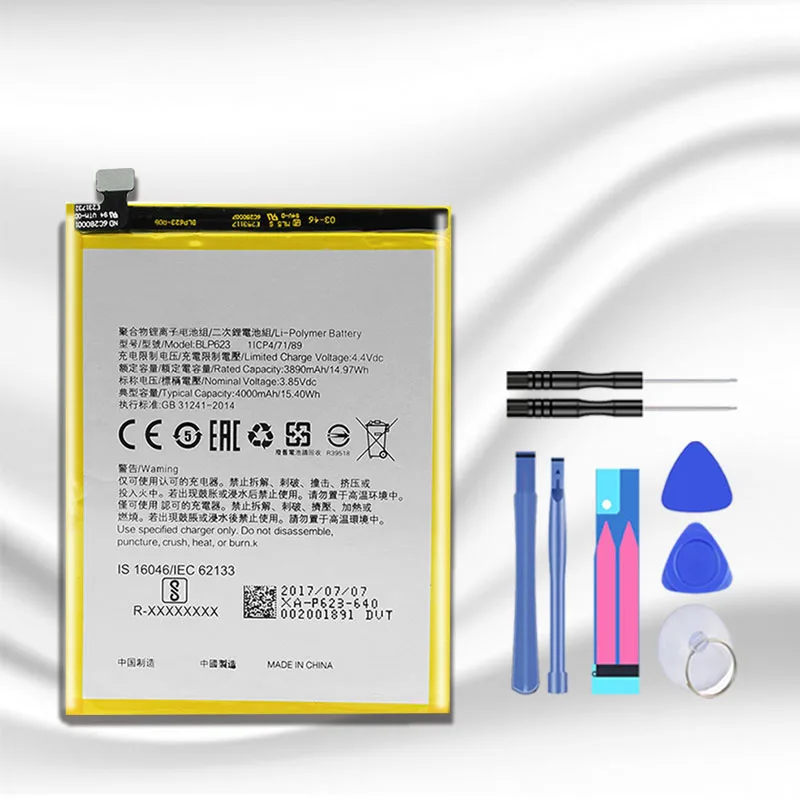 BLP623 4000 мАч батарея для OPPO R9s Plus замена Bateria Бесплатные инструменты|Аккумуляторы