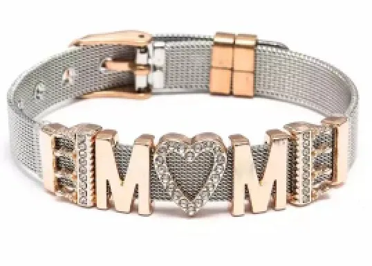 

High Quality Vintage Silver Plated Charm MOM letters are specially designed for ladies & mothers as gifts braclets for women