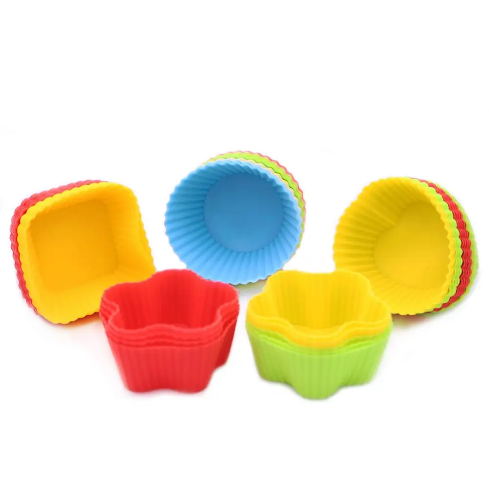Фирменная Новинка 7 см силиконовая форма для выпечки чашки кекс многоразовые