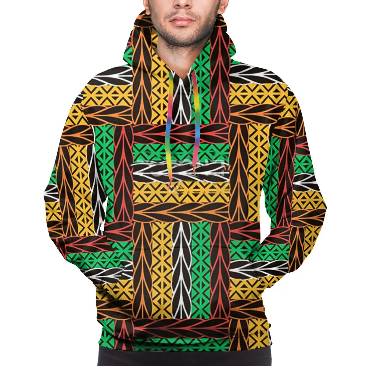 3D цифровой принт винтажный цветной клетчатый орнамент мужская повседневная