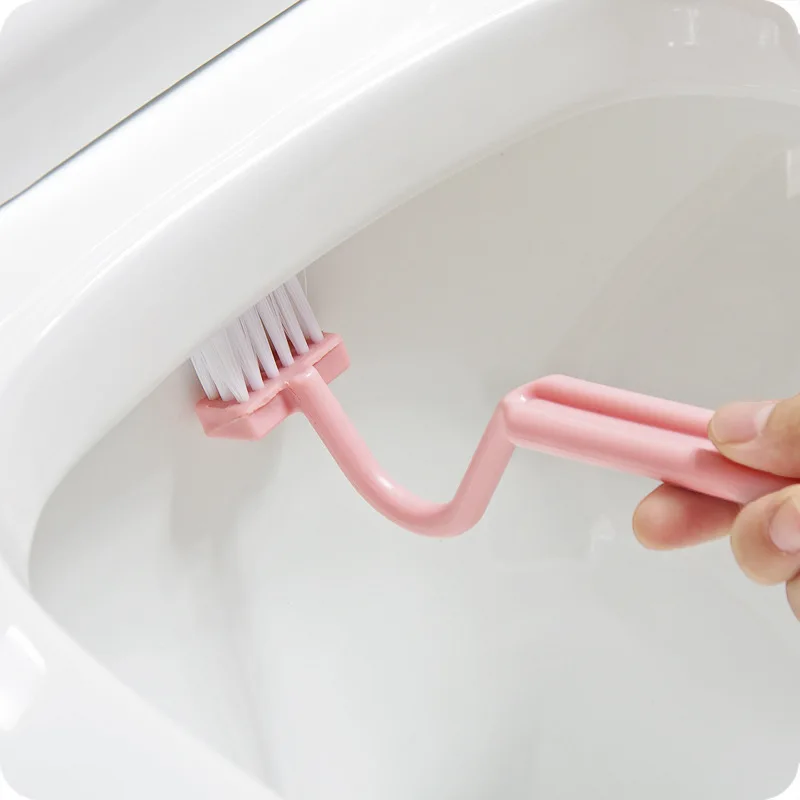 

Plastic Home Bathroom Long Handle V Type Scrubber Clean Brush
