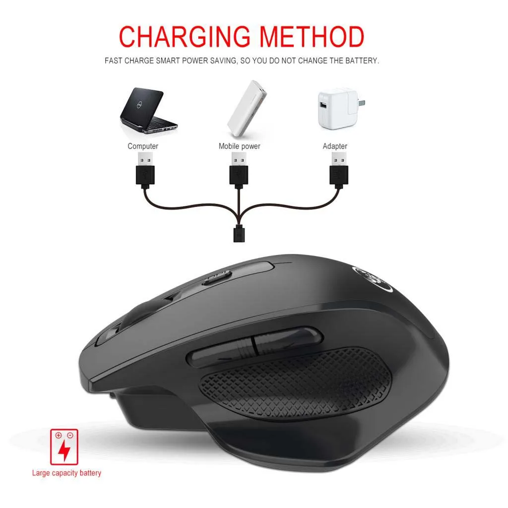 Высокопроизводительная Беспроводная оптическая игровая мышь 2 4G 2400DPl мыши для
