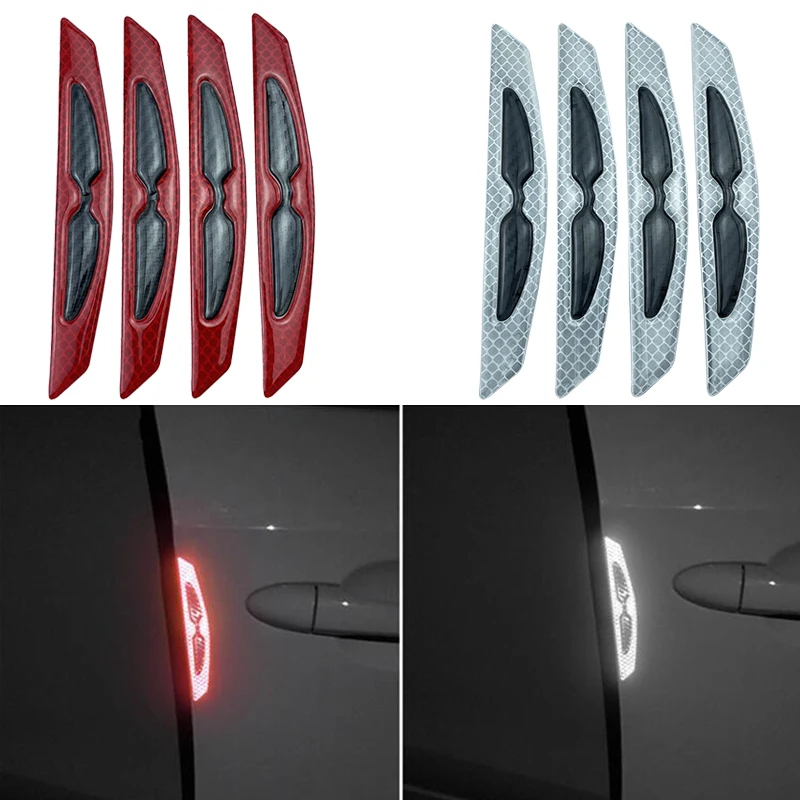 

4Pcs/Set Car Door Reflective Sticker Warning Tape Car Reflective Strips For Great Wall Hover H3 H5 H6 H8 M1 M4 M2 C30 C20R C50