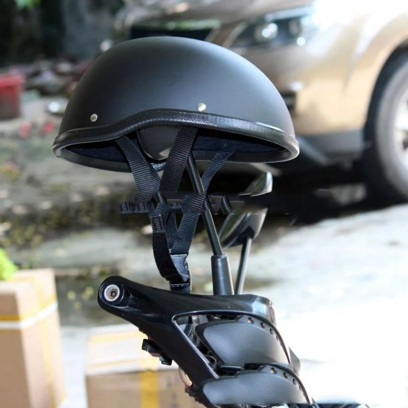 Винтажный мото rcycle шлем Электрический мото rbike полушлемы скутер мото шлем для взрослых шлем дыни 54-58 см голова