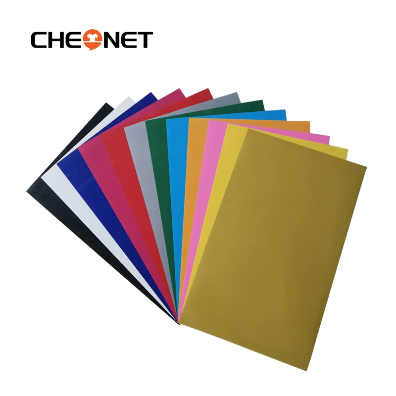 

Free Shipping 12 Sheets/Colors 30X21CM PVC Heat Transfer Vinyl Iron on Vinyl Heat Press Machine Cutting Plotter HTV T-Shirt DIY