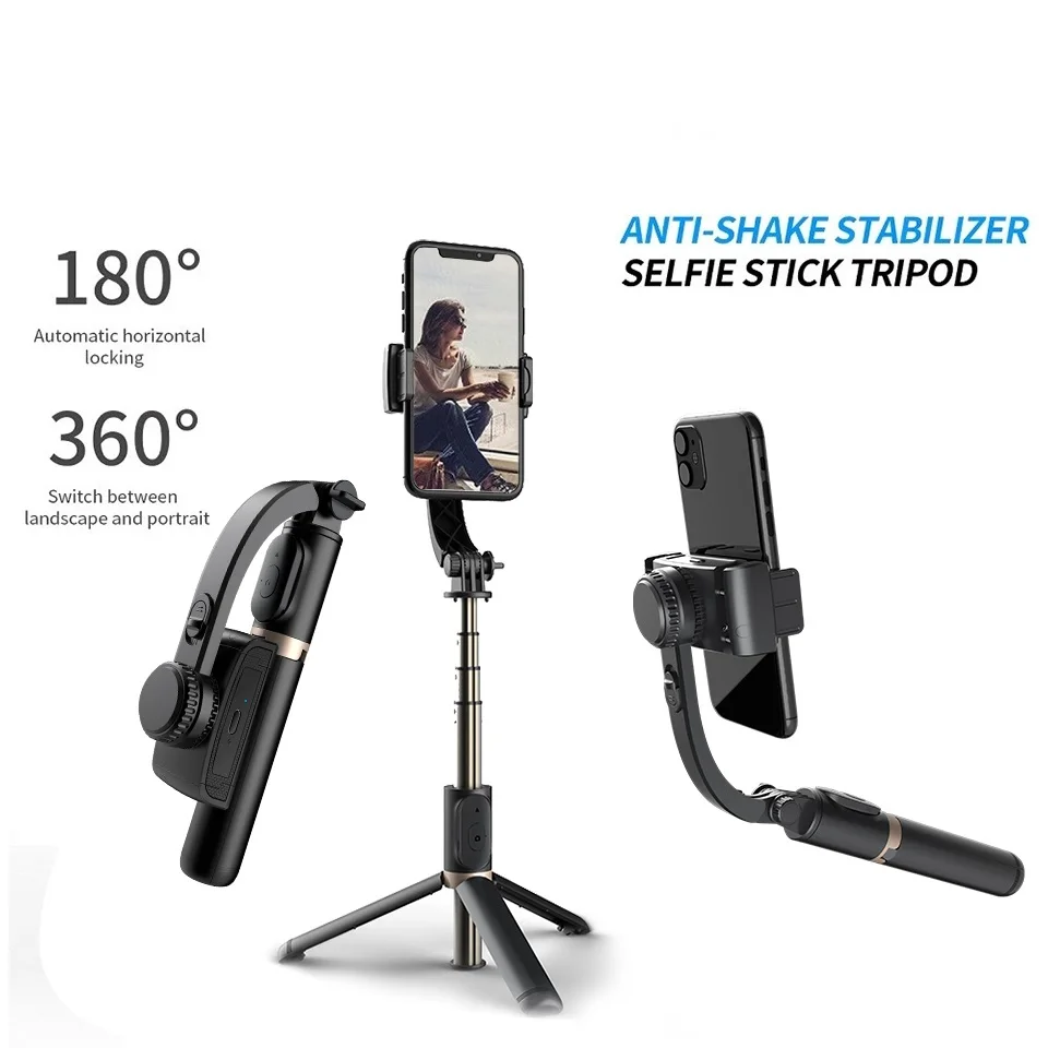 

Новый Ручной Стабилизатор с Bluetooth, селфи-Палка для телефона, штатив для смартфона, экшн-камеры, видеозаписи в реальном времени