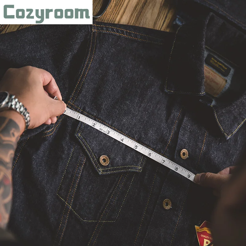 

Куртка-бомбер мужская джинсовая, Повседневная Уличная одежда в стиле Crowboy, винтажная верхняя одежда в стиле Харадзюку, синяя