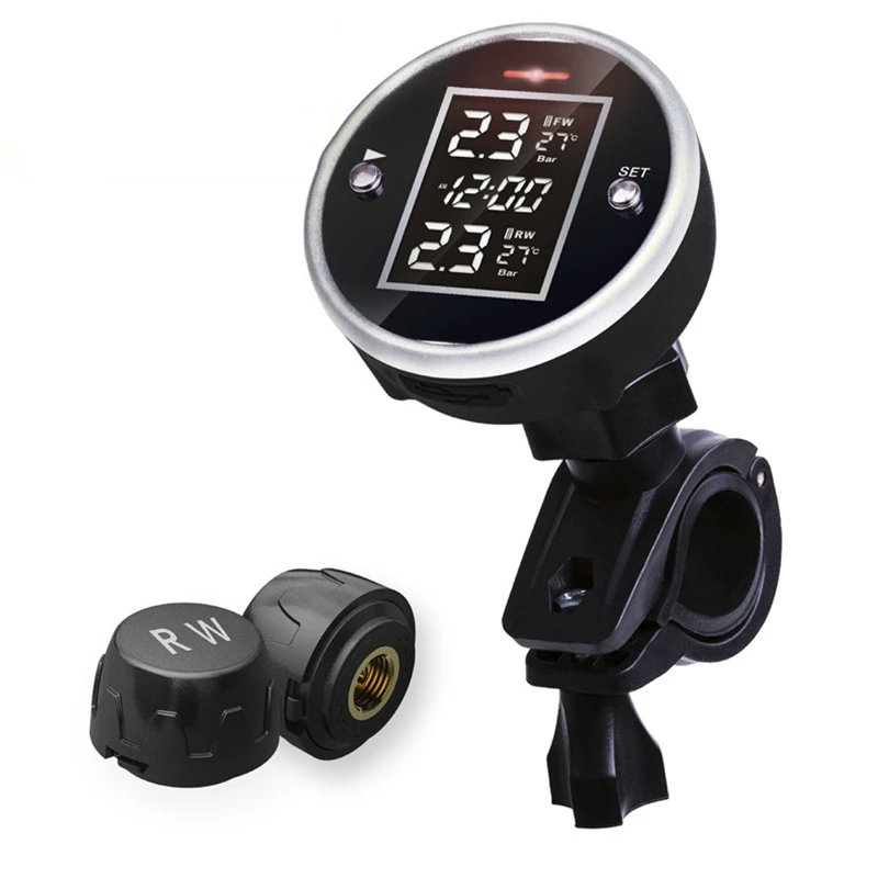 Новая мотоциклетная Беспроводная система TPMS универсальная контроля давления в