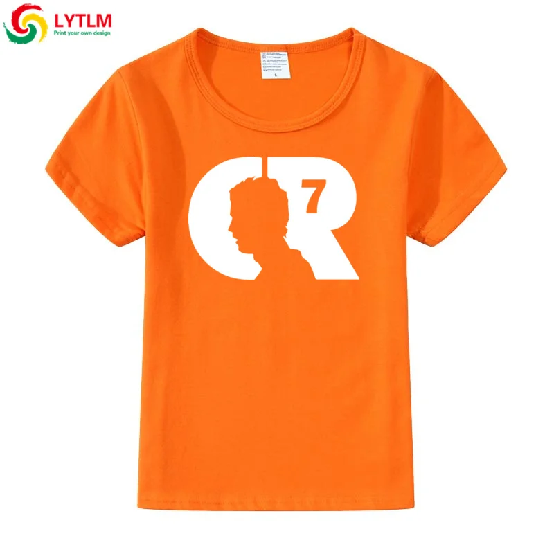 LYTLM Cristiano Ronaldo/футболки для мальчиков-подростков детские топы для девочек, Camiseta, рубашки для девочек детская футболка для девочек, детская одежда