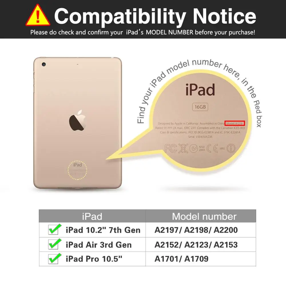 Чехол для iPad 10.2 2019 7-го поколения Air 3-го с держателем для Apple Pencil, русско-испанская клавиатура A2197 A2198.