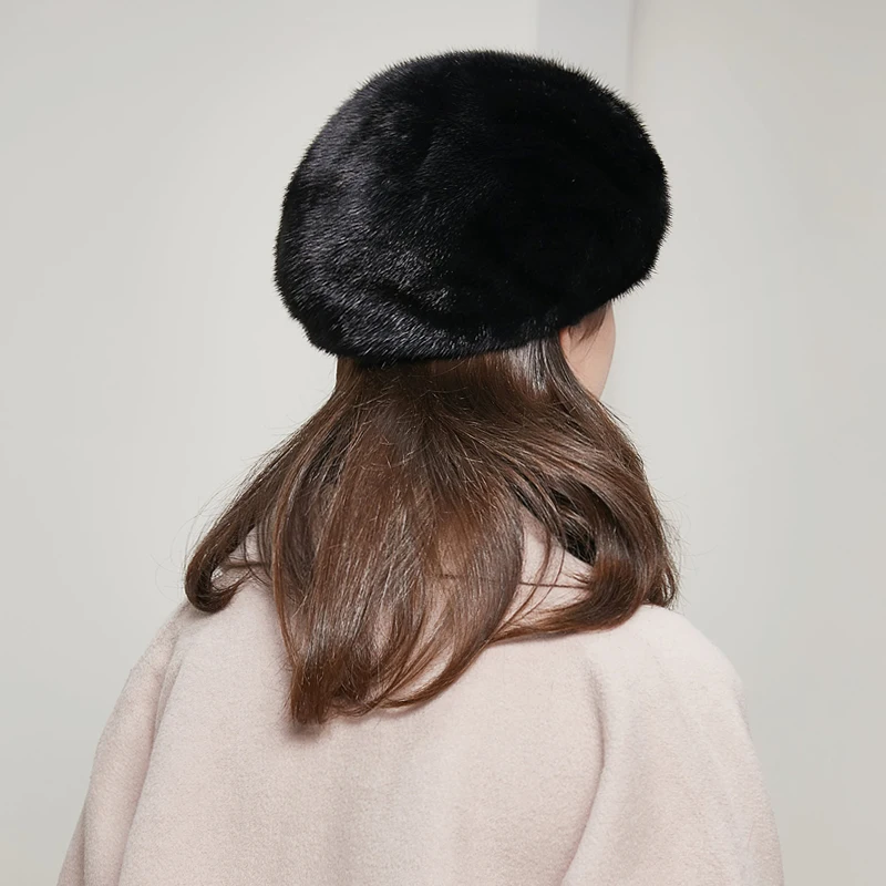 Overall mink fur hats ladies luxurious and fashionable high-quality new caps Russian winter to keep warmDY-04 | Аксессуары для