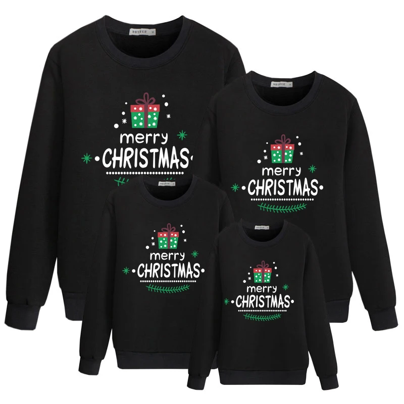 Family Matching Mom Kid Men Women Baby Kids Christmas Sweater Sweatshirt Pullover Tops Jumper Blouse Deer Xmas Boy Girl Clothes |