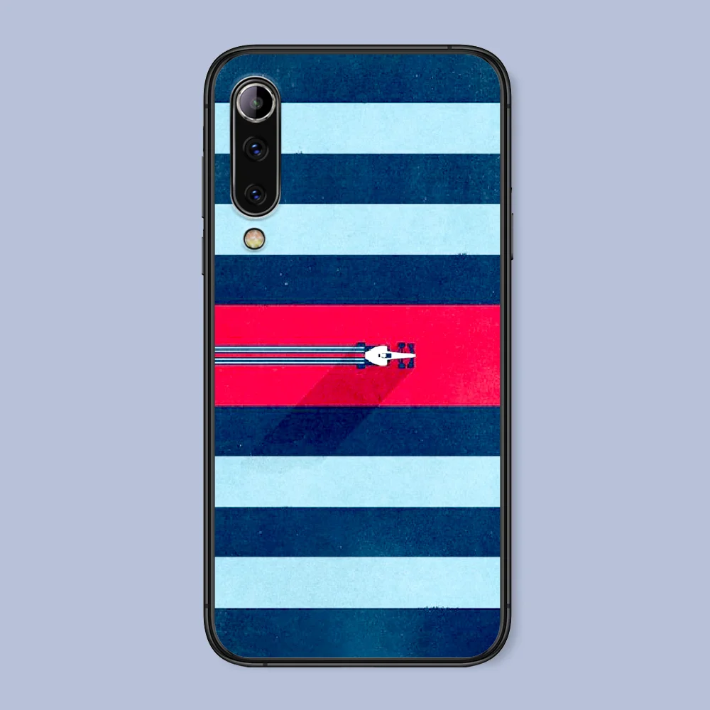 

luxury Martinin Racing Phone Case For Xiaomi Mi Note 10 A3 9 MAX 3 A2 8 9 Lite Pro Ultra black Shell 3D Hoesjes Silicone Cell