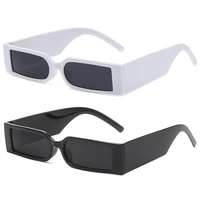 rectangle frame grey lens sunglasses 2021 hip hop vintage black shades eye glasses luxury future design men women outdoor party