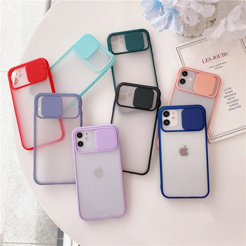 

Candy Color High Quality Phone Case on For iPhone 11 12 Pro Max 8 7 6sPlus Xr XsMax Xs SE Camera Lens Protection Soft Back Cover