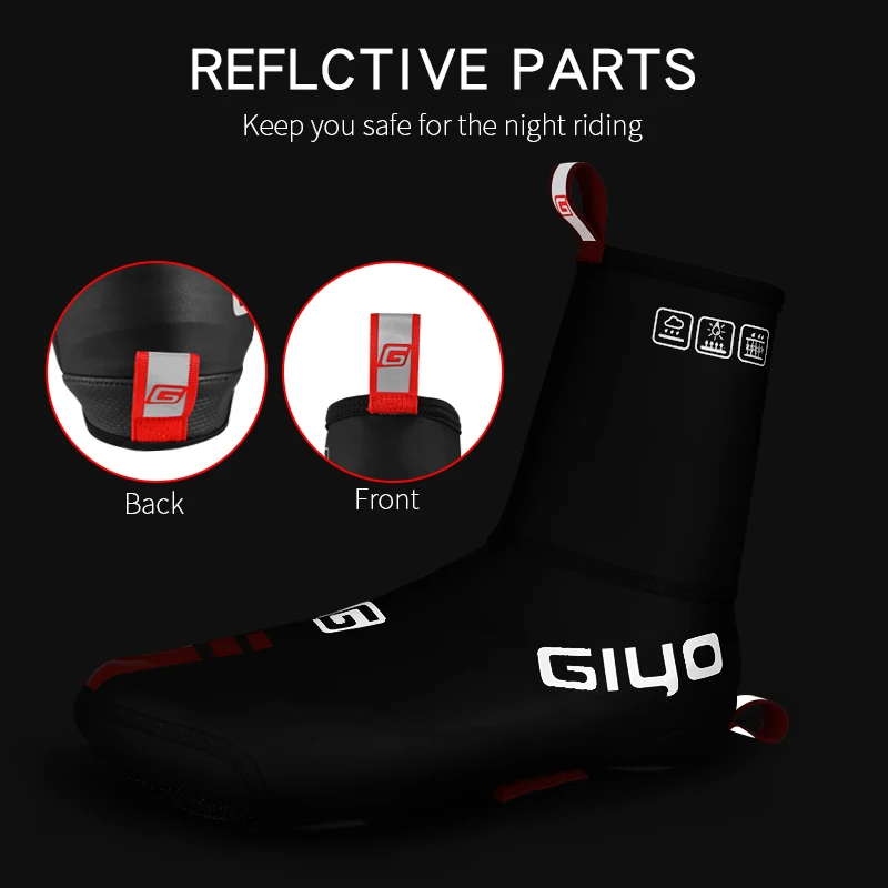 Giyo Waterproof Cycling Shoes Cover Neoprene Thermal Spring Winter Bicycle Overshoes MTB Boot Covers Road Bike Cycle Footwear