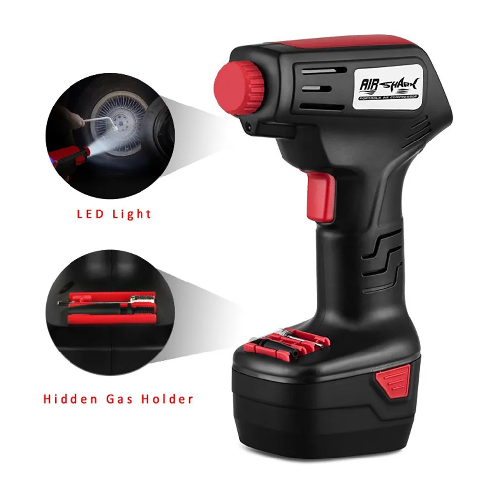 Автомобильный Электрический воздушный насос беспроводное зарядное устройство