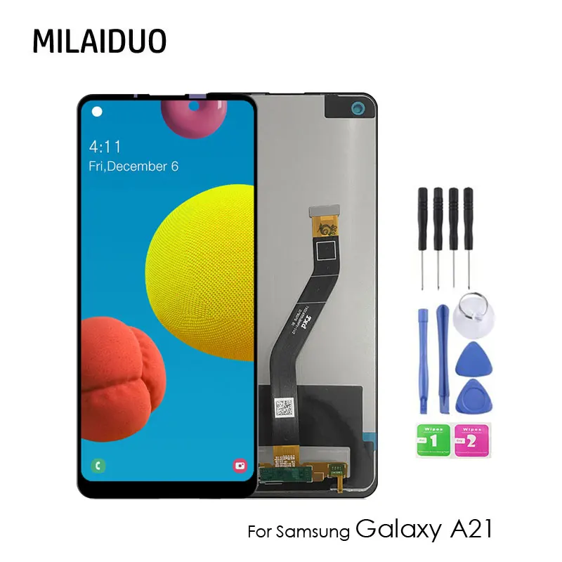 

ЖК-дисплей TFT 6,5 дюйма для Samsung Galaxy A21 2020 A215, сенсорный экран с цифровым преобразователем в сборе, запасные части для ремонта