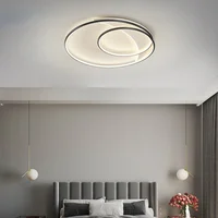 Led Ceiling Light Modern Nordic Round Lamp Ultra-thin Creative Simple Bedroom Lights Art Study Room Lighting Remote Dimming Deco