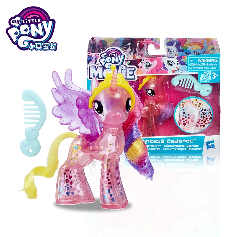 My Little Pony, Хрустальная принцесса, блестящий пони, Сумеречная искорка, Принцесса Селестия, фигурка для девочек, игровой домик, Подарочная игрушка - Цвет: Princess Luna