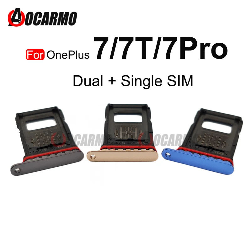 Одна двойная SIM-карта для OnePlus 7 Pro 7T 1 + Nano Sim держатель карт лоток Слот Запасная
