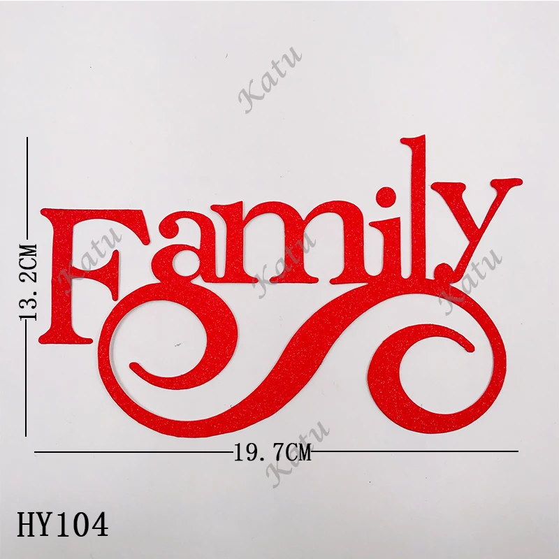 Семейная с буквами Вырубные штампы 2019 новые вырубные и деревянные подходят для