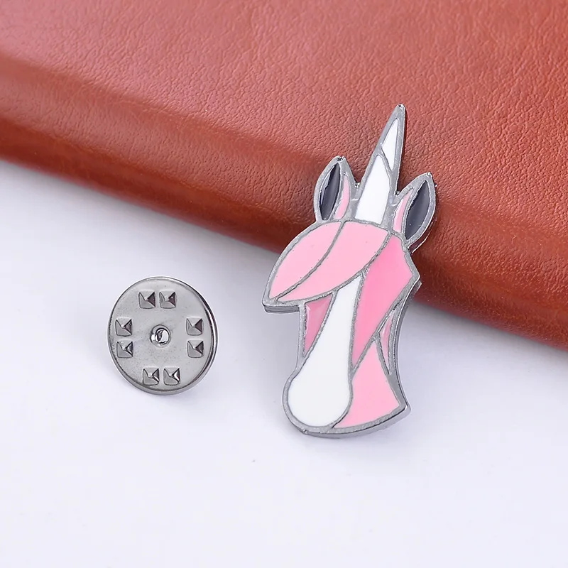 Эмалированные джинсовые куртки с единорогом для рубашки булавка пряжка значок