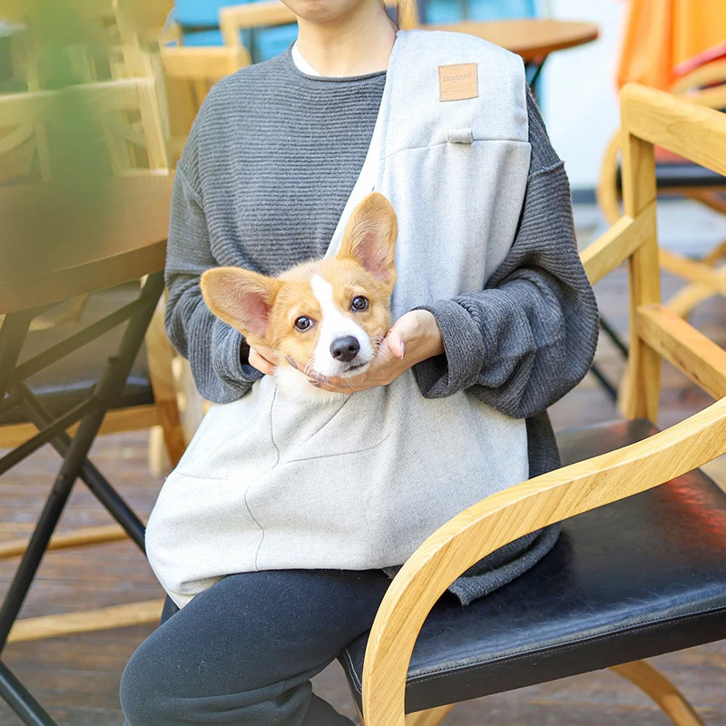 

Handmade Pet Dog Cat Carrier Outdoor Travel Handbag Canvas Single Shoulder Bag Sling Comfort Travel Tote Shoulder Bag Breathable