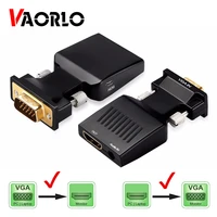 vga to hdmi compatible converter adapter 1080p vga adapter for pc laptop to hdtv projector video audio hdmi compatible to vga