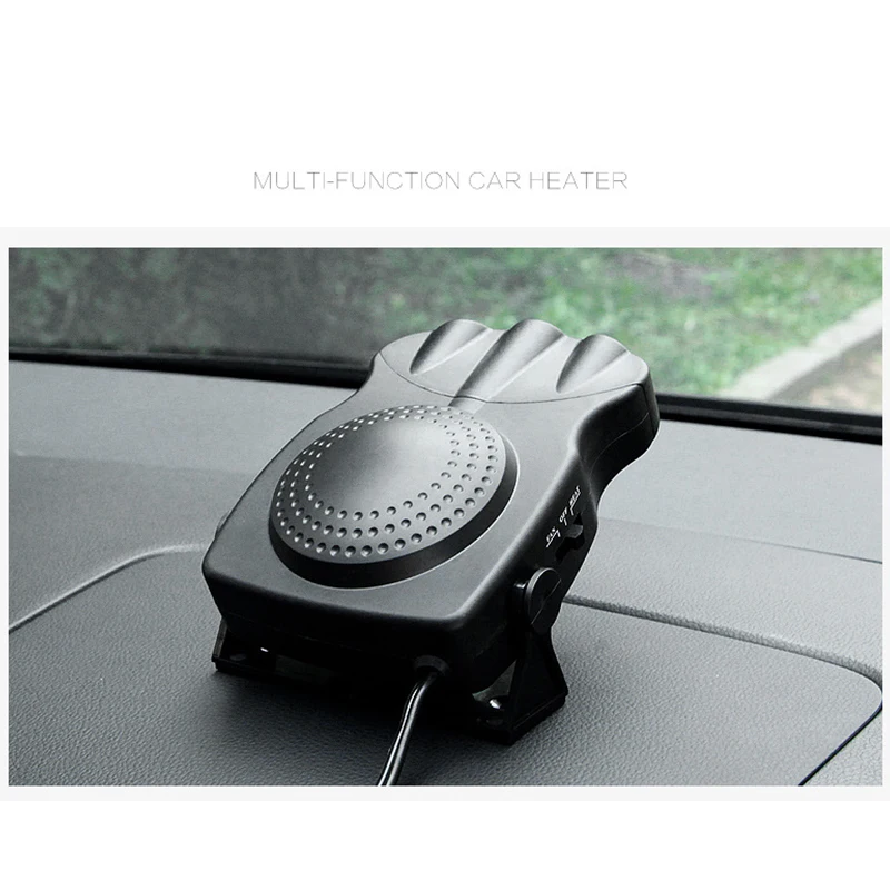 Black Heater Fan Тепла вентилятор 12В Портативный обогревателя автомобиля лобового стекла нагреватель воздуха сушилка антизапотеватель для ветрового стекла обогреватель для автомобиля - Цвет: Black Heater Fan