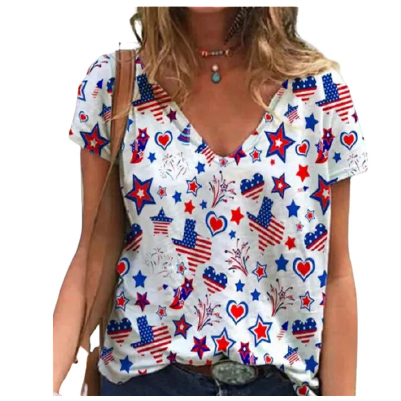 

5XL Plus Size Women Paisley Print Cotton T Shirt Summer 2021 Fashion Street Hipster Ladies Shirt Casual Short Sleeve V-Neck Tops