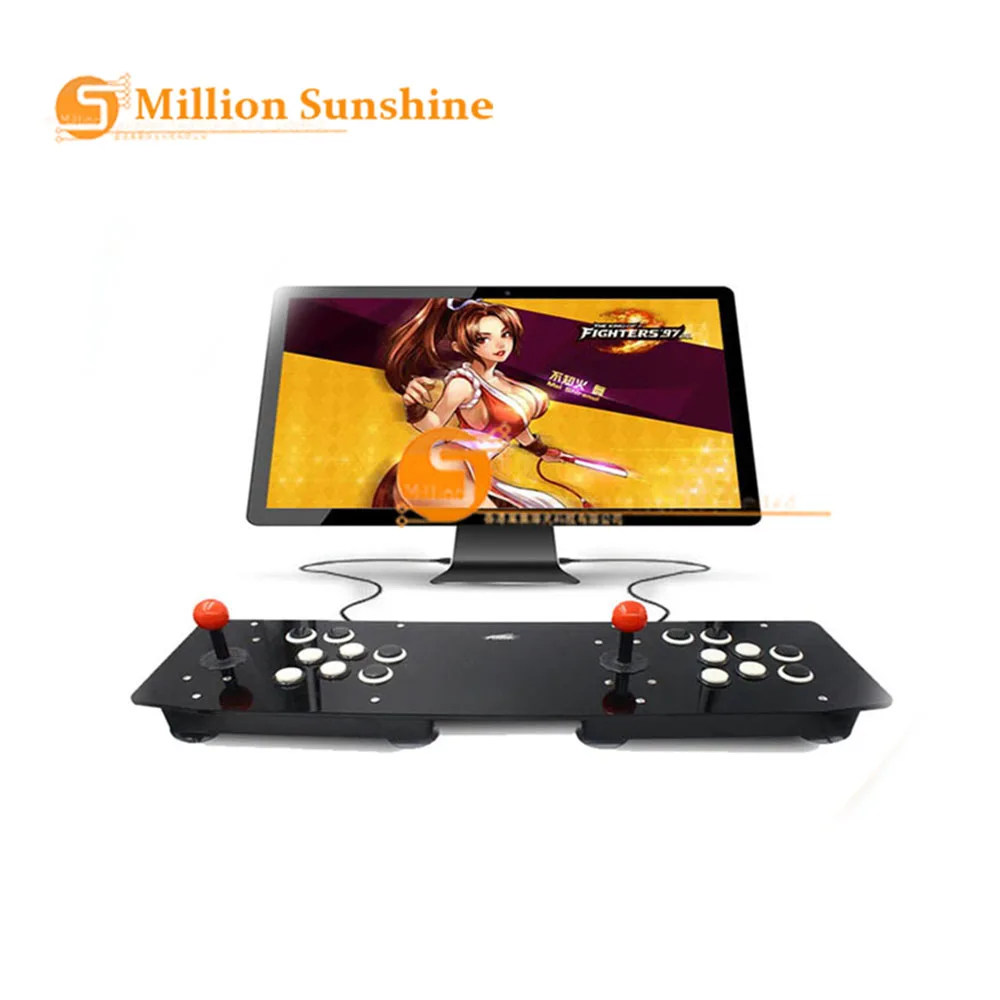 Double Acrylic Arcade Joystick Video Arcade Game Joystick Arcade Controller Console Game Machine For PC For Windows USB New