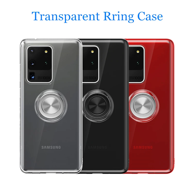 Для Samsung Galaxy Note 10 Plus чехол прозрачное кольцо Мягкий Силиконовый ТПУ для S10 5G S10e S20