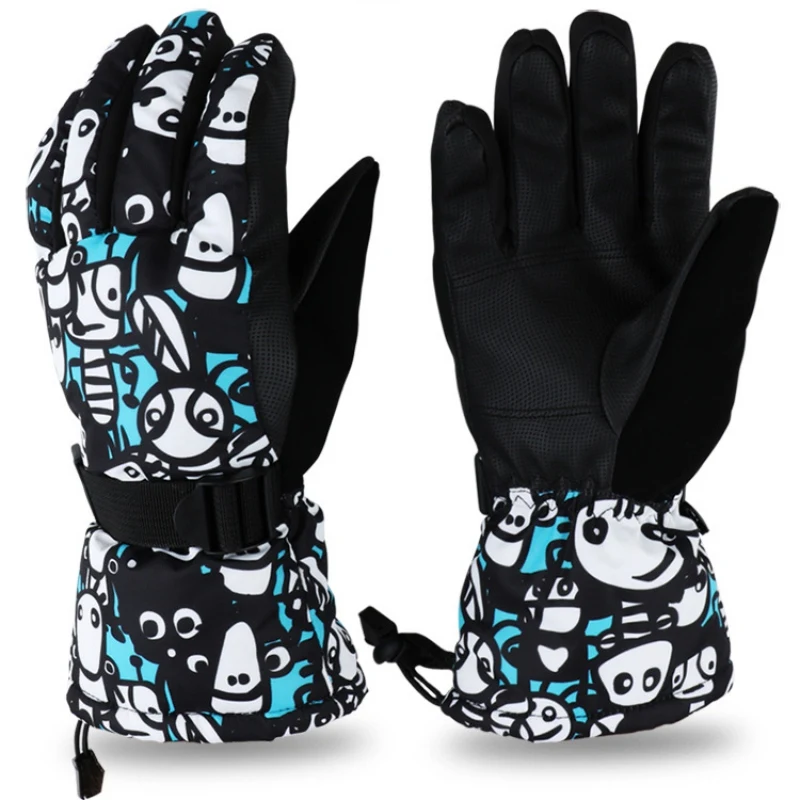 

Antiskid Wear Resistant Mountain Skiing Snowmobile Waterproof Windproof Fleece Riding Ski Gloves Snow Motorcycle Gloves
