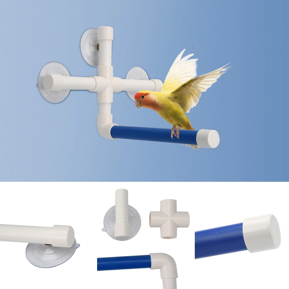 Pet Bird Shower настенная стойка стержень окно стена птица ванна окунь присоски кронштейн для душа Когтеточка птицы Попугай инструменты