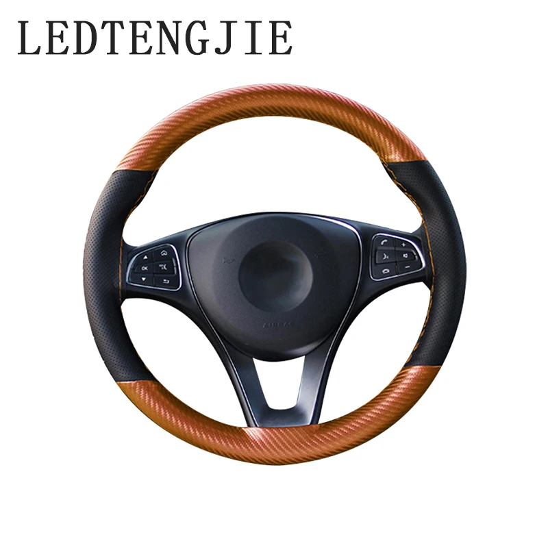 

LEDTENGJIE37-38cm DIY hand-stitched carbon fiber wear-resistant elastic breathable car handle gloves with needle and thread