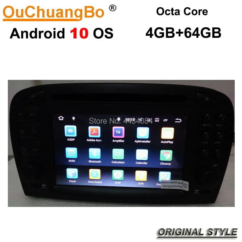 

Ouchuangbo PX5 audio gps radio stereo android 10 system for MB Benz SL R230 2001-2004.6 with navi wifi octa 8 Core 4GB+64GB