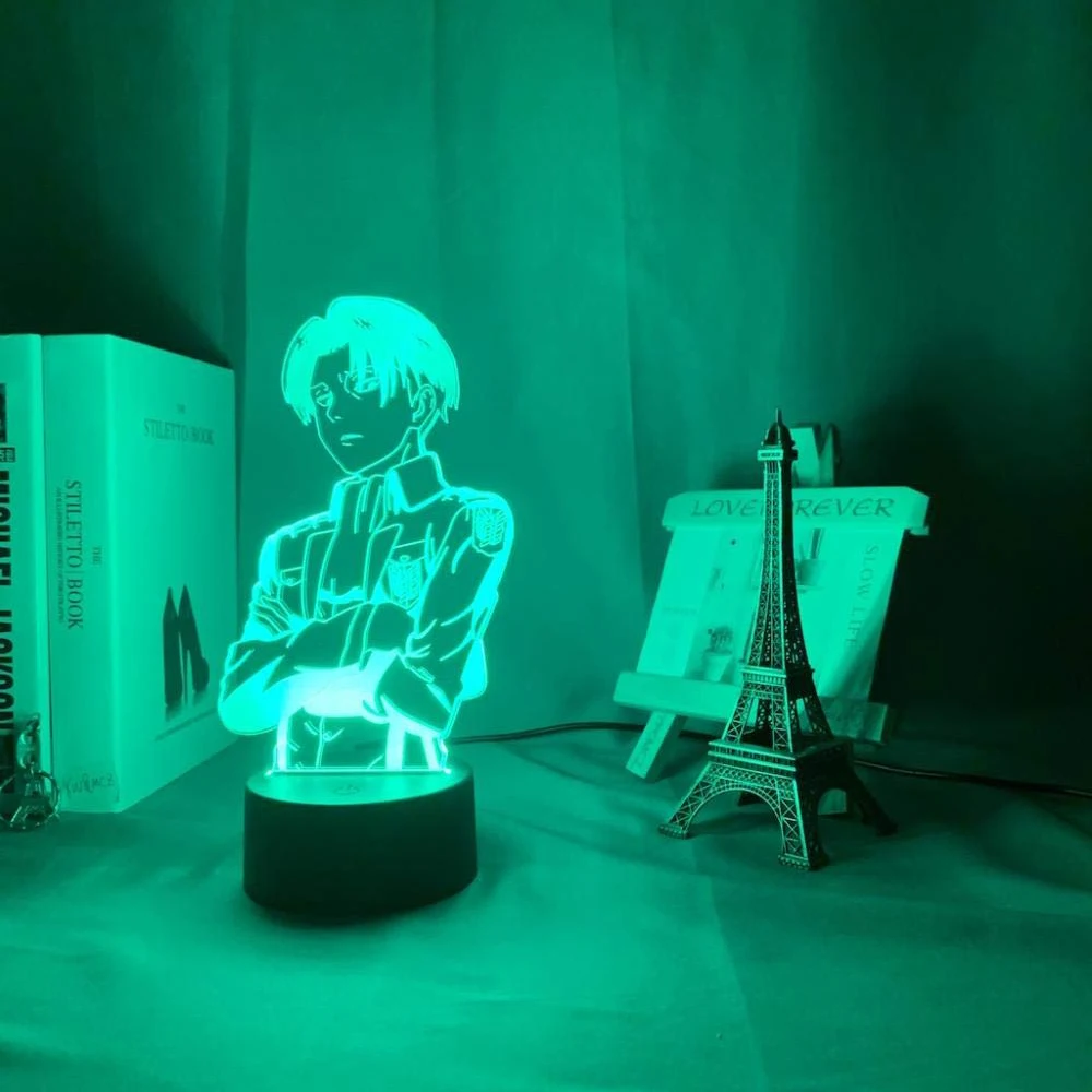 3D светодиодный светильник 6 цветов сенсорный Управление ночной Светильник