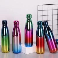 500ml stainless steel thermos vacuum flask gradient cup portable water bottle insulated cold heat cup leak proof drink bottle