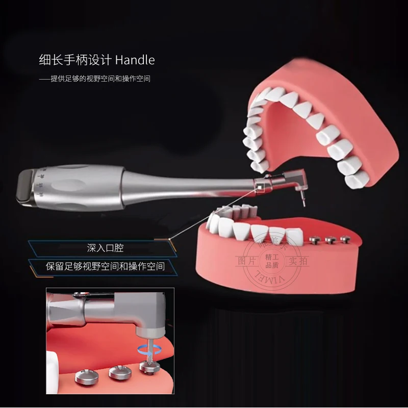 Зубной динамометрический ключ имплантат Кнопка/ручная защелка настоящий