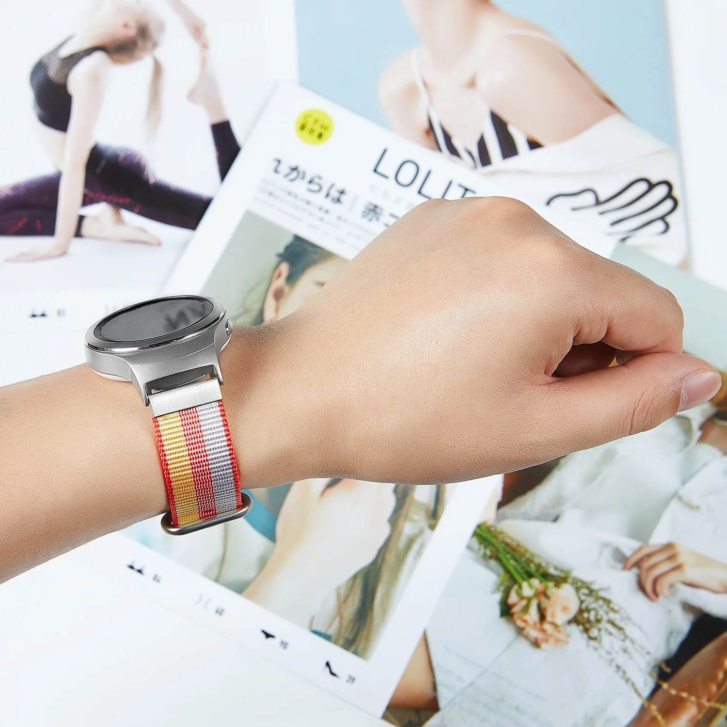 20 мм нейлоновый ремешок для часов garmin Vivoactive 3 ремешок на липучке для Garmin Vivoactive3 music/vivomove HR/Forerunner 645