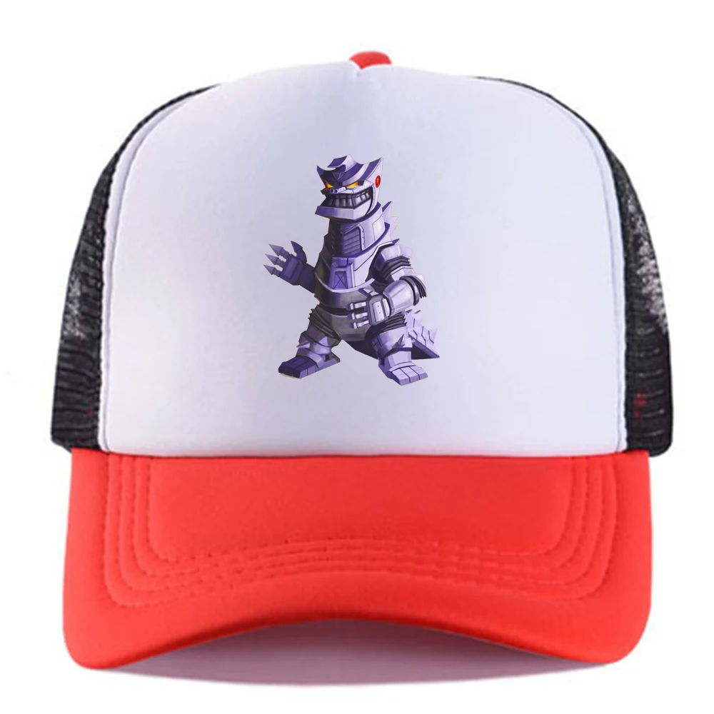 Godzilla Hat Mesh hat Hip-hop Baseball Cap DIY printing pattern Summer Sunshade Sports Unisex Universal Halloween Gift 2021 | Дом и сад