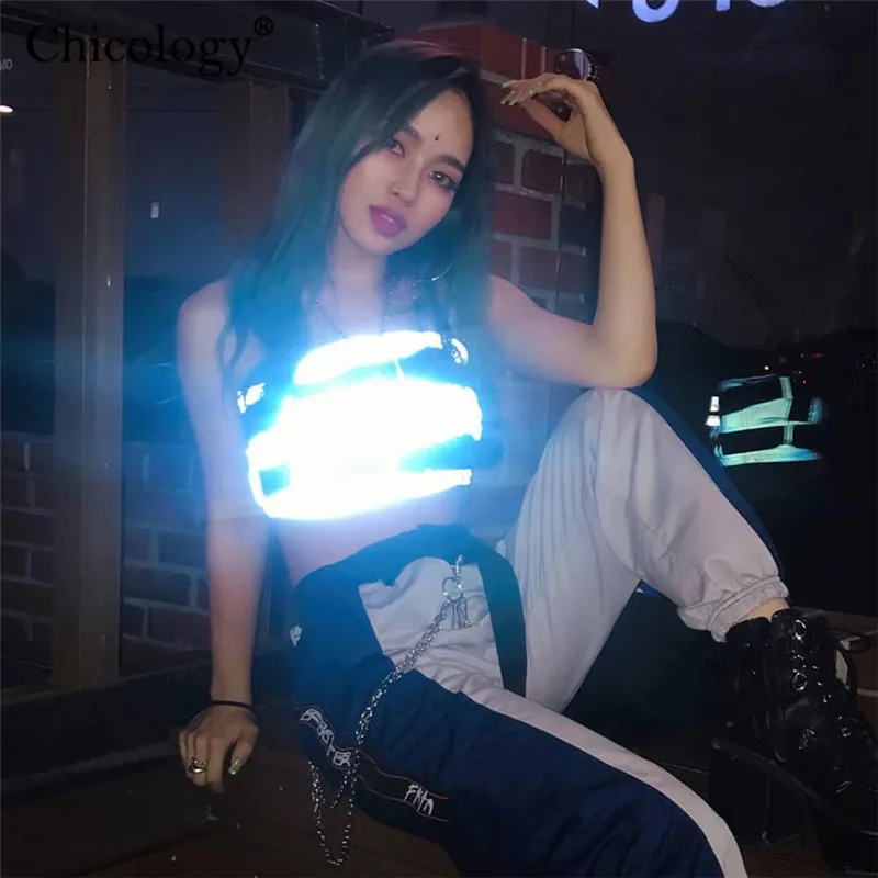 Кикология пряжки флэш Светоотражающая отражающий ремень уличная одежда boob туба