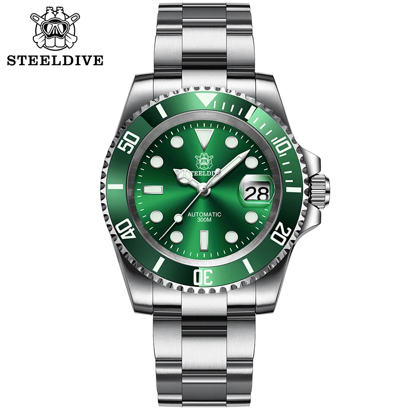 Часы для дайвинга Green ghost king NH35A с сапфировым стеклом GMT автоматические