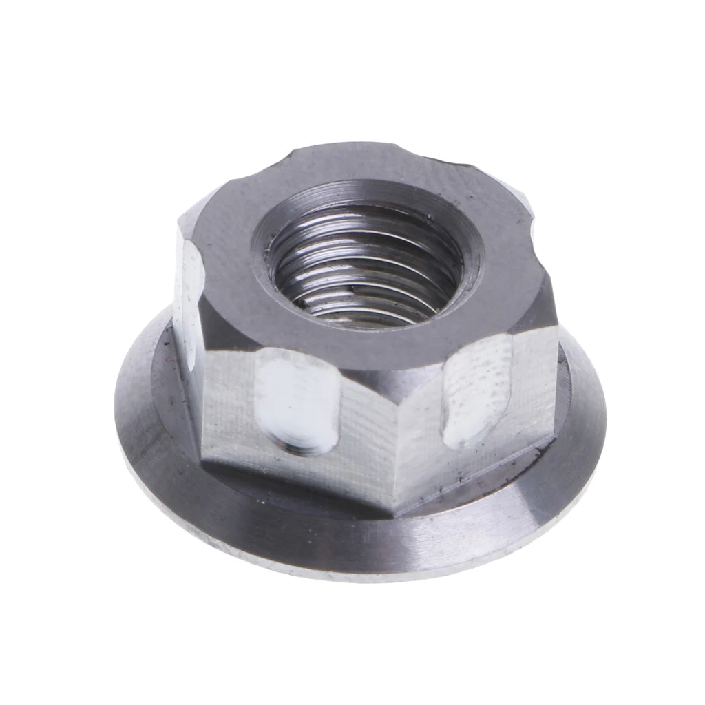 

Hex Head Flanged Nut Titanium Ti Alloy For Motorcycle Bike - Choose Size
