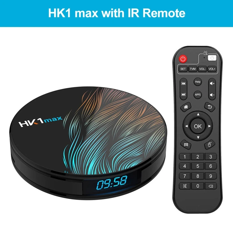 

72XB HK1MAX And roid 10.0 4GB 64GB Smart TV Box Streaming Media Player Ultra 1080P 4K HDR WiFi 2.4GHz Bluetooth 4.0 Set Top Box