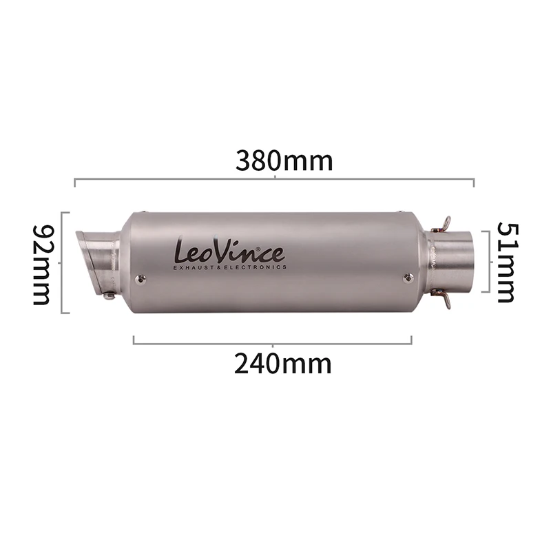 51 мм Универсальный Мотоцикл выхлопная труба модифицированный скутер Leovince муфта