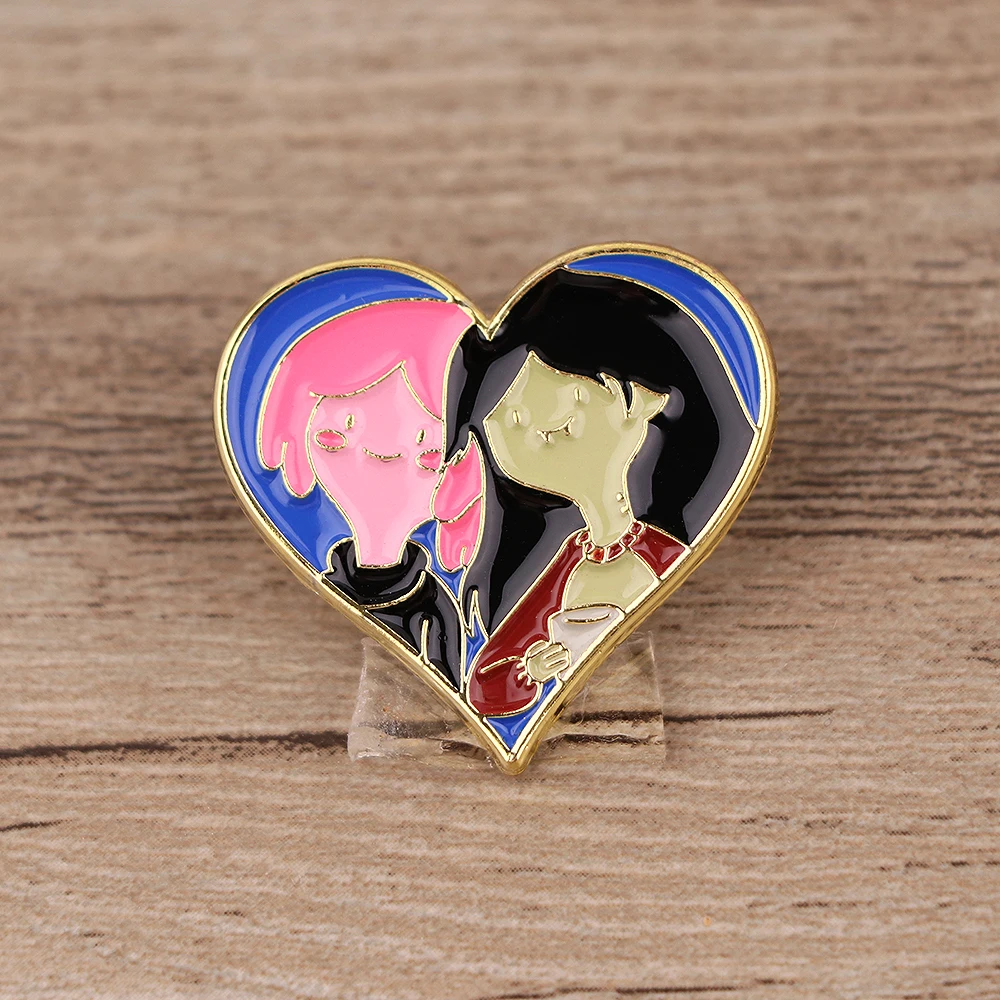 

BG1349 Funny Anime Heart Enamel Pins Collecting Men Women Fashion Jewelry Gifts Metal Brooch Backpack Hat Collar Lapel Badge