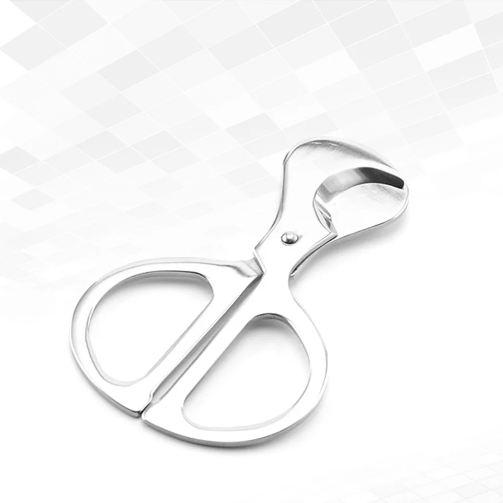 

Stainless Steel Cigar Cutter Durable Metal Practical Simple Tobacco Scissors for Man (Silver